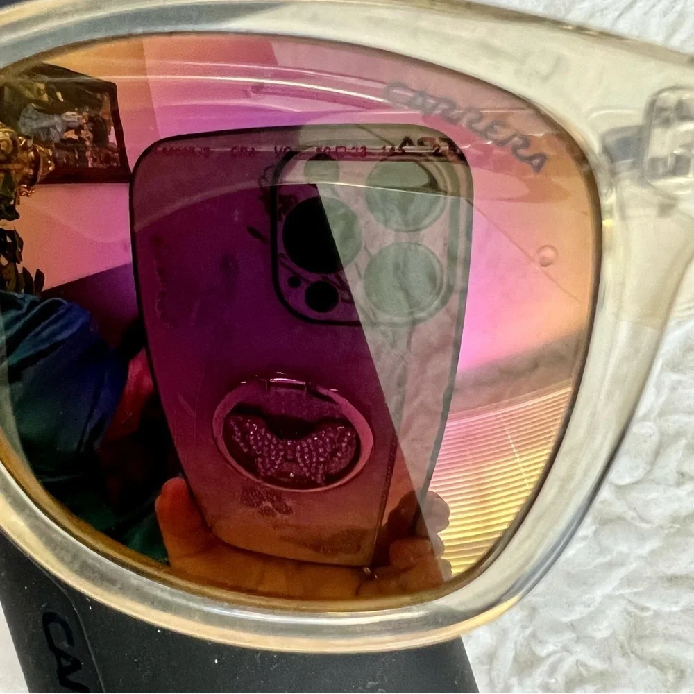Carrera 6000 CRA VQ Clear Yellow Unisex Sunglasses w/ case